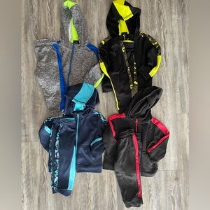 Boys 24M Track Suit Bundle, Set of 4, Toddler Activewear Sets,